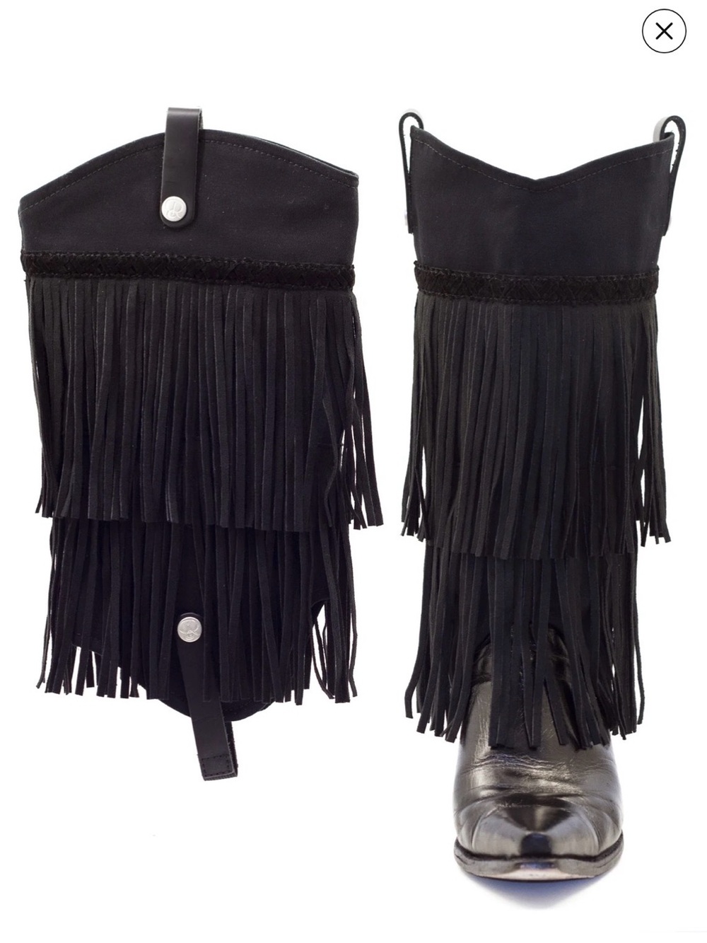 Boot Roxx Fringe Braided - Black